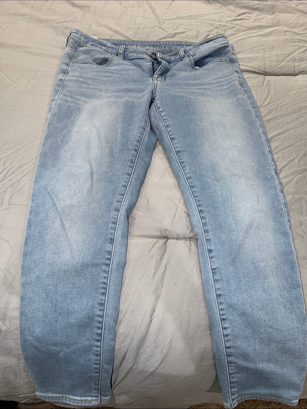 American Eagle Outfitters Light Wash Straight Leg Jeans